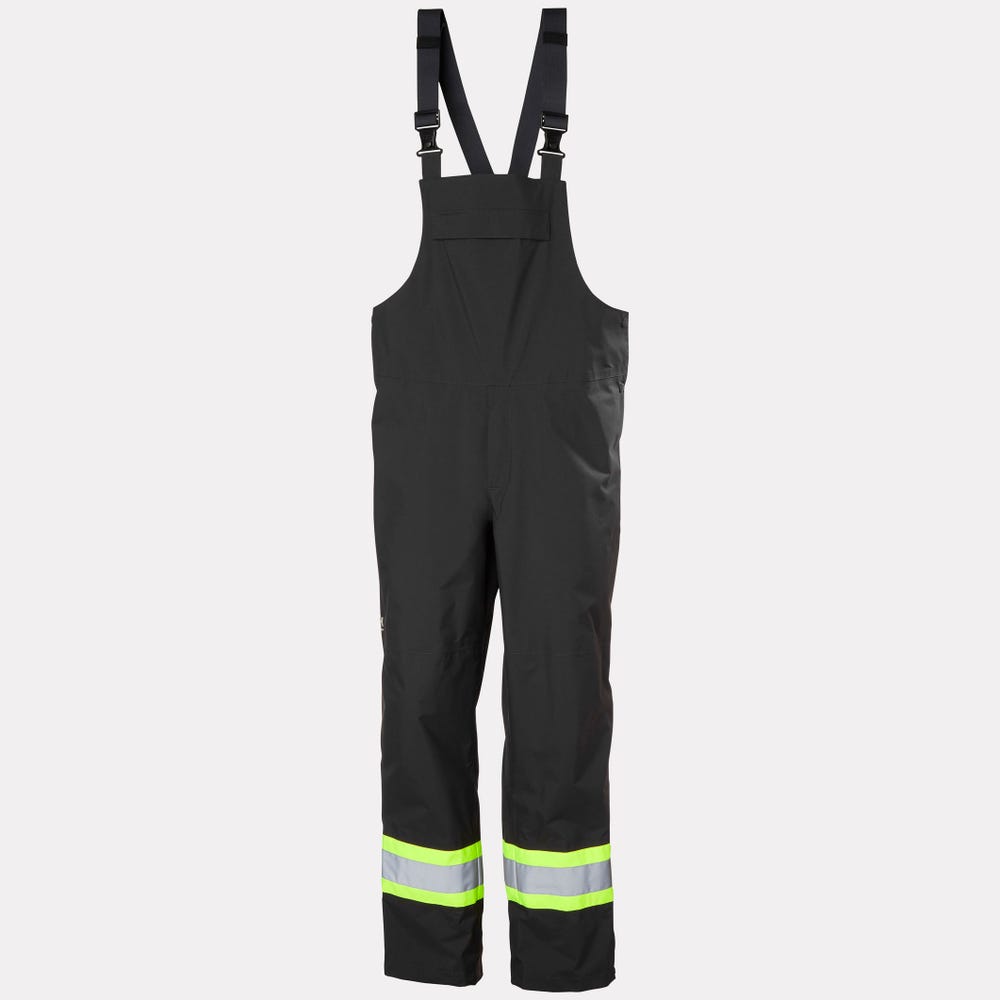 High-Visibility Waterproof Shell Bib Pants - Orange