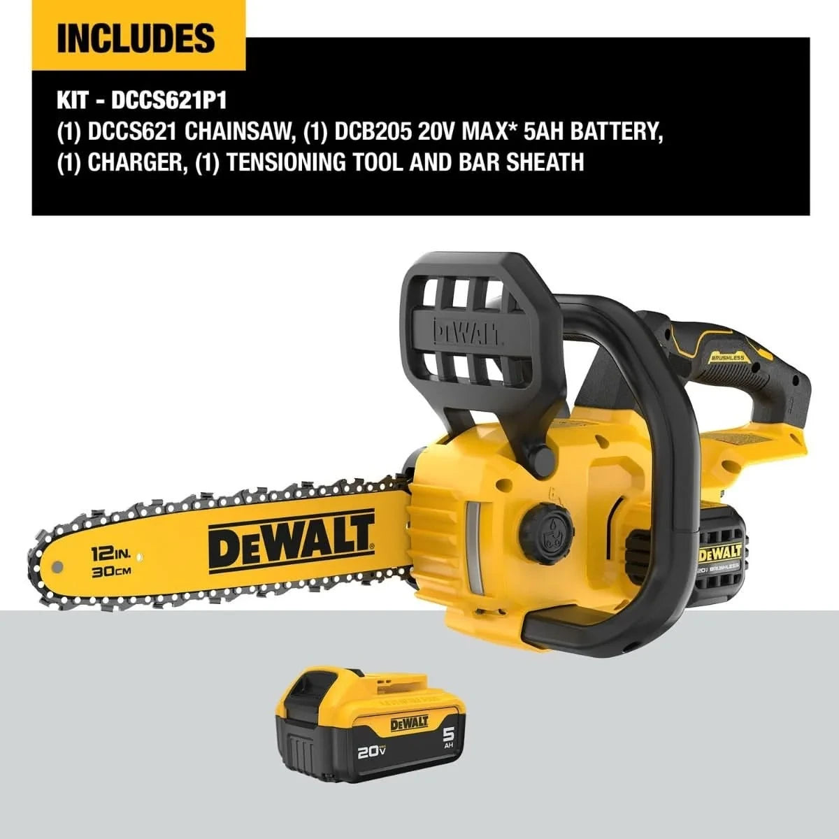 12-Inch Brushless Cordless Chainsaw Kit