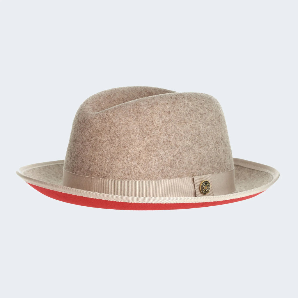 Classic Center-Creased Fedora-King (Mixed Beige)