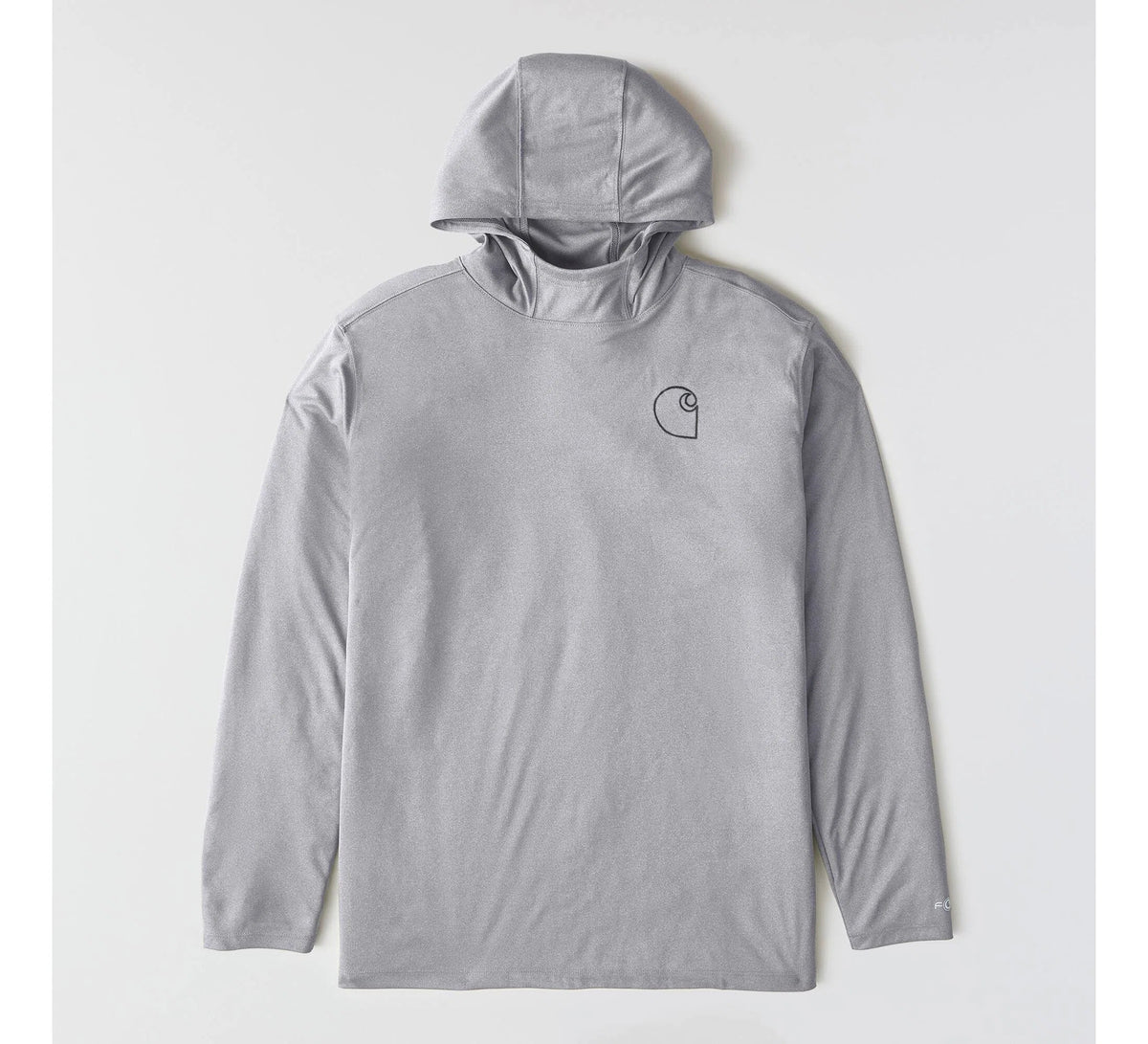Men's UPF Hooded Long Sleeve Shirt - Steel
