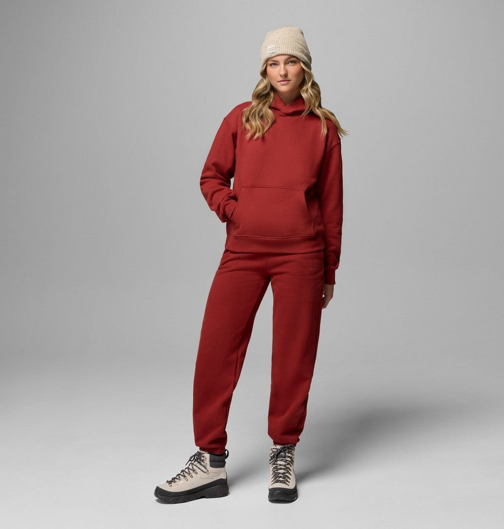 Women's Midweight Cotton Blend Hoodie - Brown