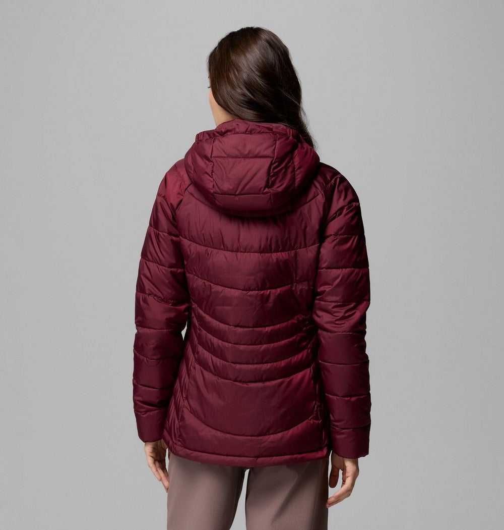 Women's Insulated Hooded Jacket - Wine