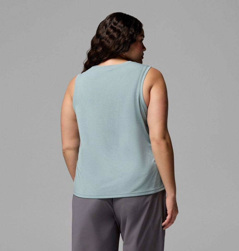 Women's Plus UPF 50 Stretch Tank - Grey