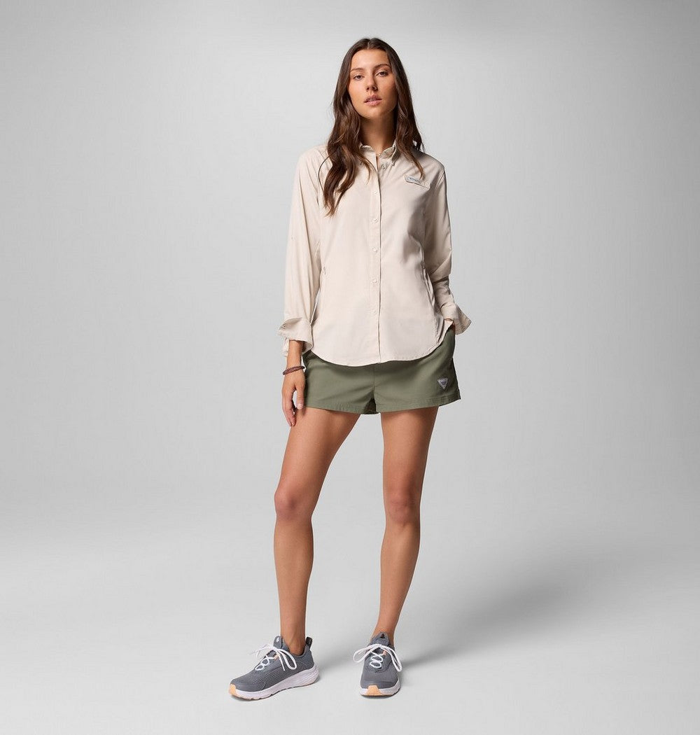 Women's Long Sleeve Fishing Shirt - Stone