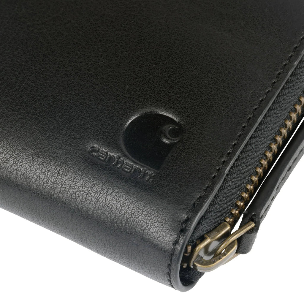 Women's Full-Grain Leather Clutch Wallet - Brown