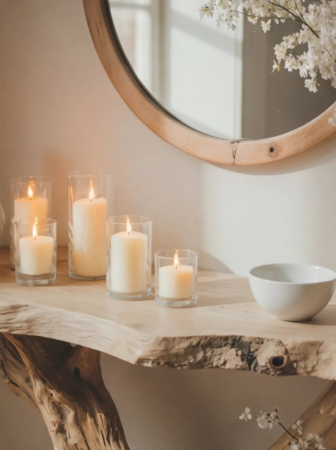 Handmade Live Edge Console Table