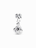 Sterling Silver Rose Dangle Charm