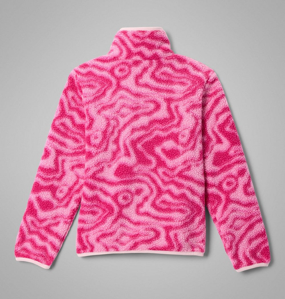 Kids' Printed Sherpa Half-Snap Pullover - Blue
