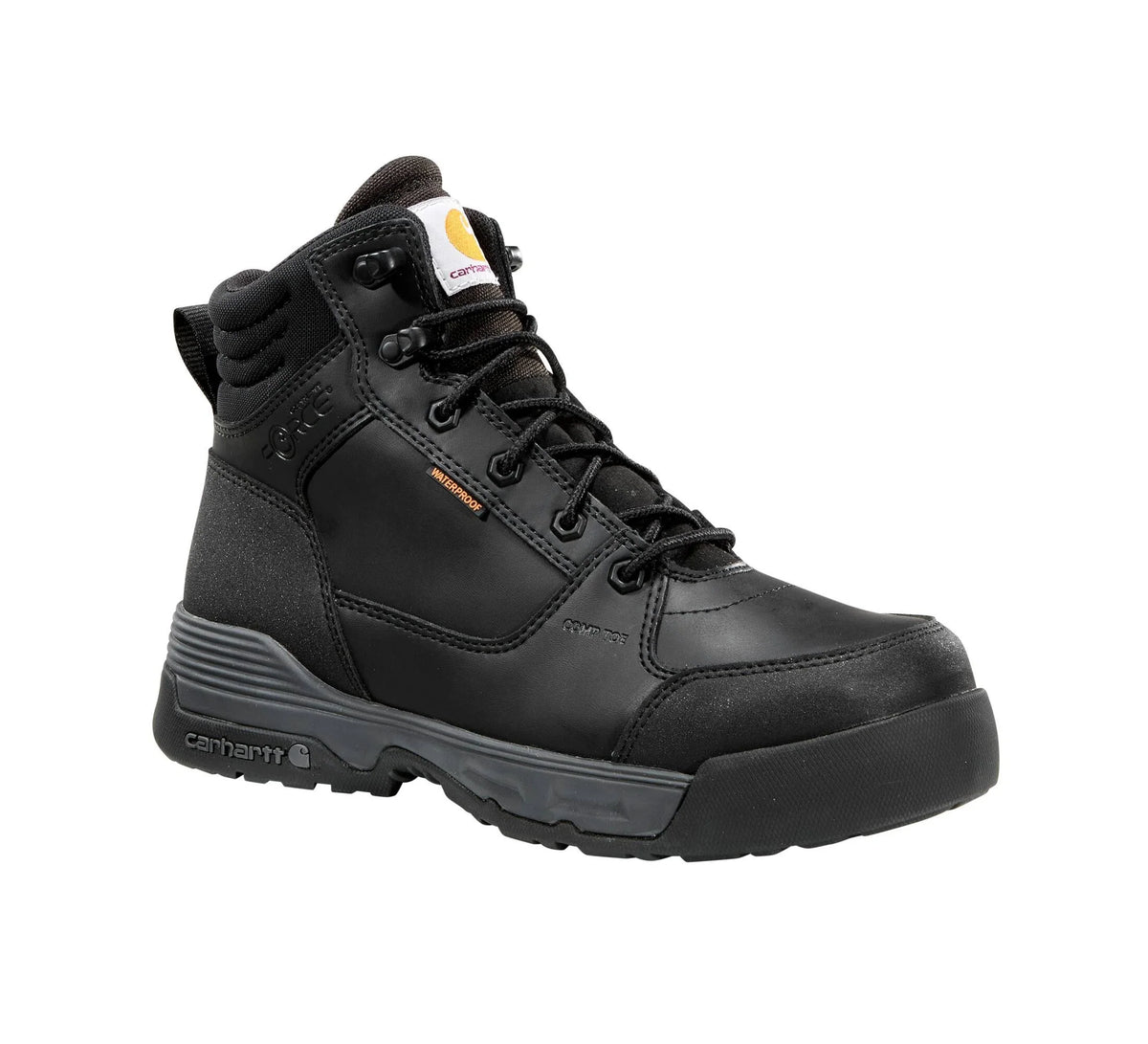 6-Inch Waterproof Composite Toe Work Boot - Black