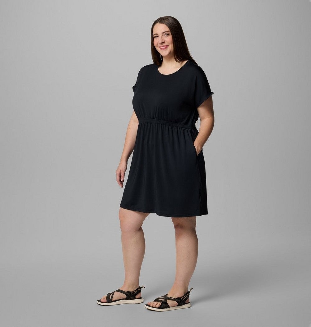 Women's Plus Short Sleeve Sun Dress - Navy