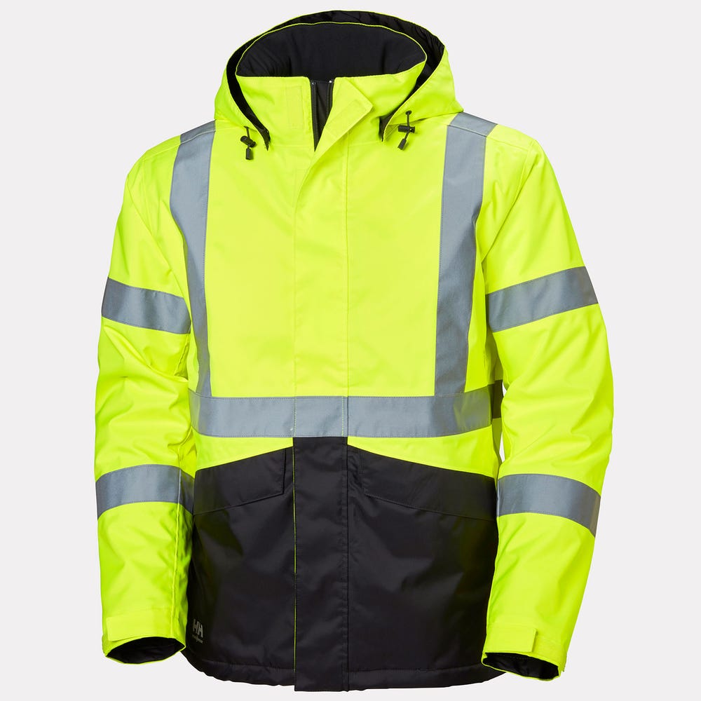 High-Visibility Insulated Winter Jacket - Orange