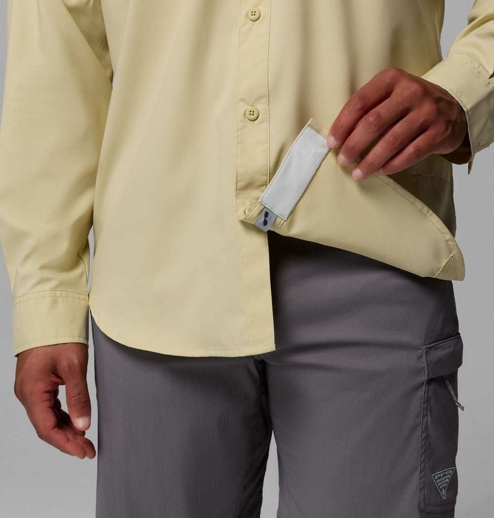 Men's Long Sleeve Fishing Shirt - White