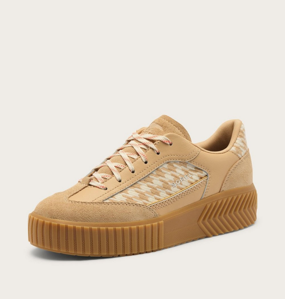 Women's T-Toe Leather Sneaker - Green