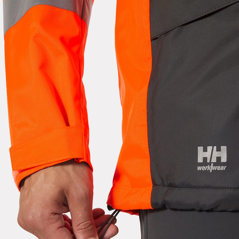 High-Visibility Insulated Winter Jacket - Orange