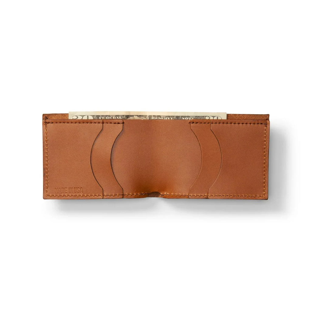 Leather Bi-Fold Wallet - Brown