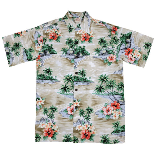 Fiji (Tan) Hawaiian Shirts