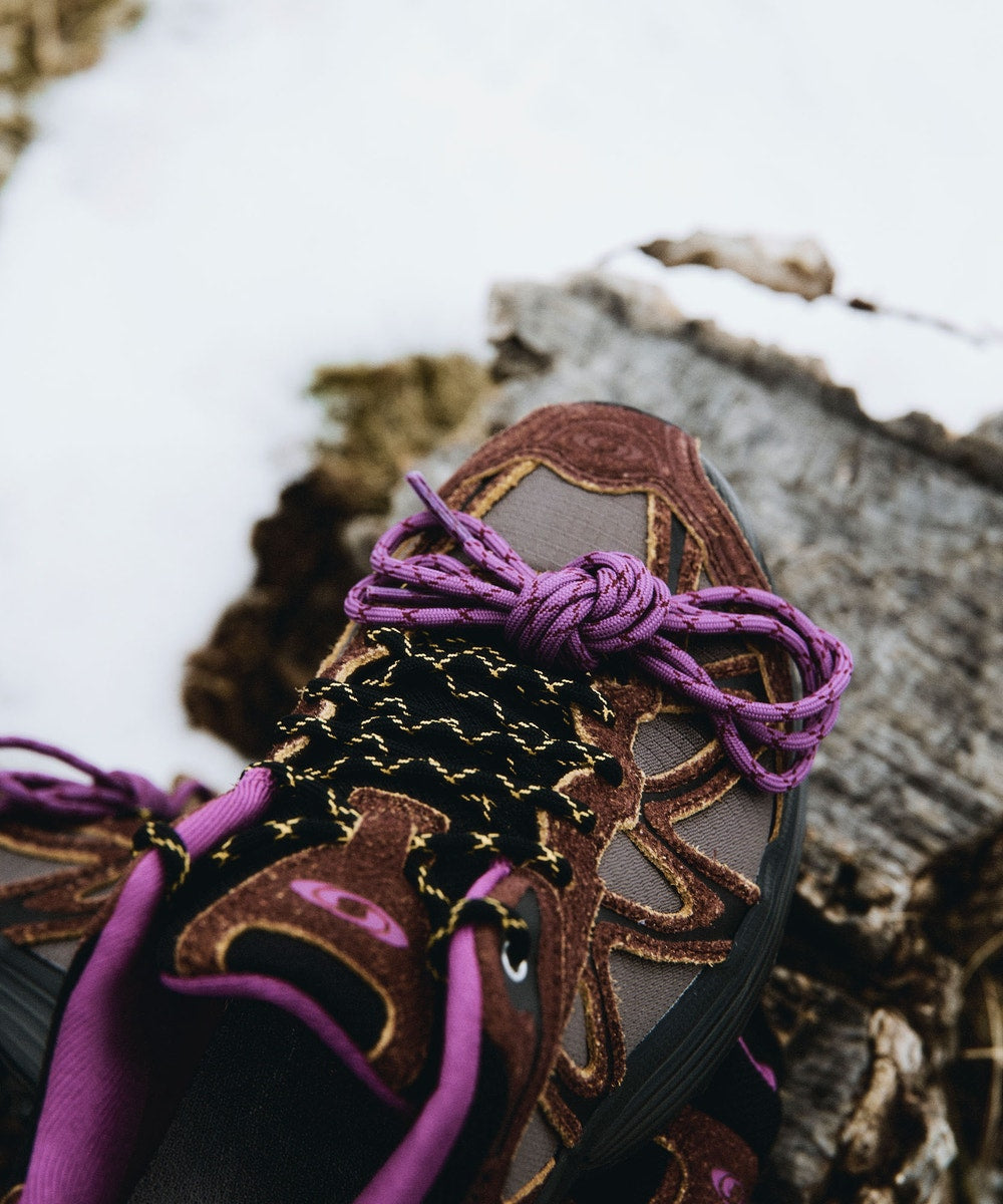 Vintage-Inspired Trail Sneaker - Brown
