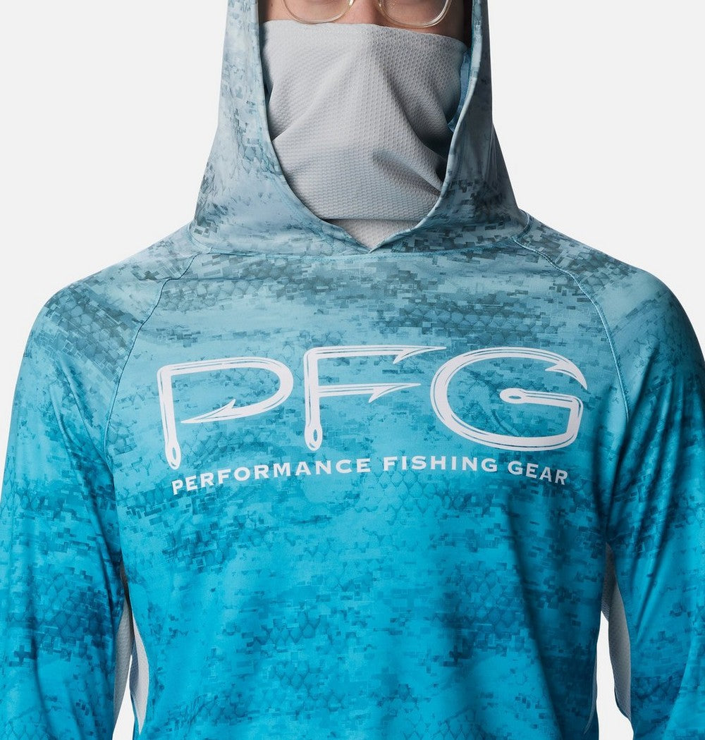 Men's Ventilated UPF 50 Sun Hoodie - Teal