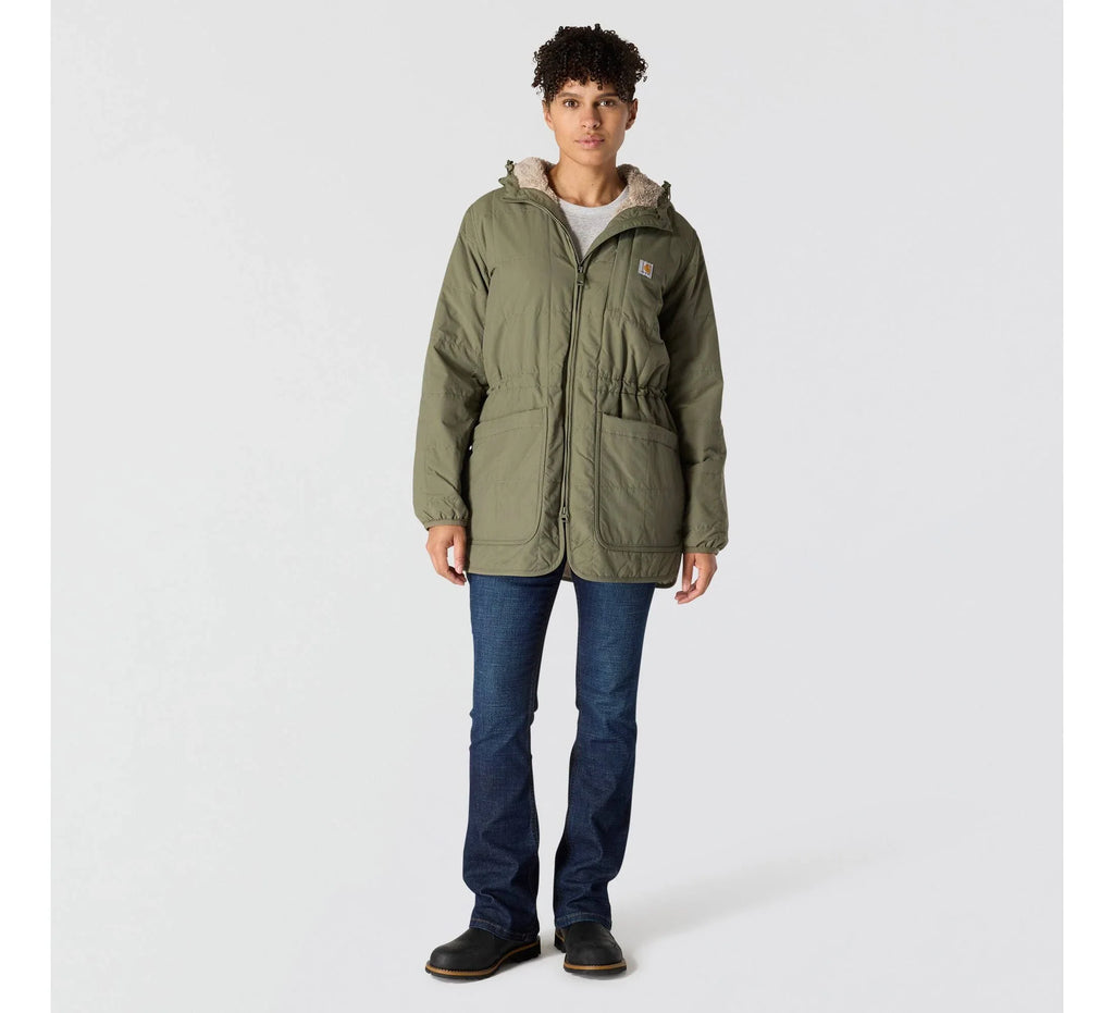Women's Insulated Hooded Coat - Black