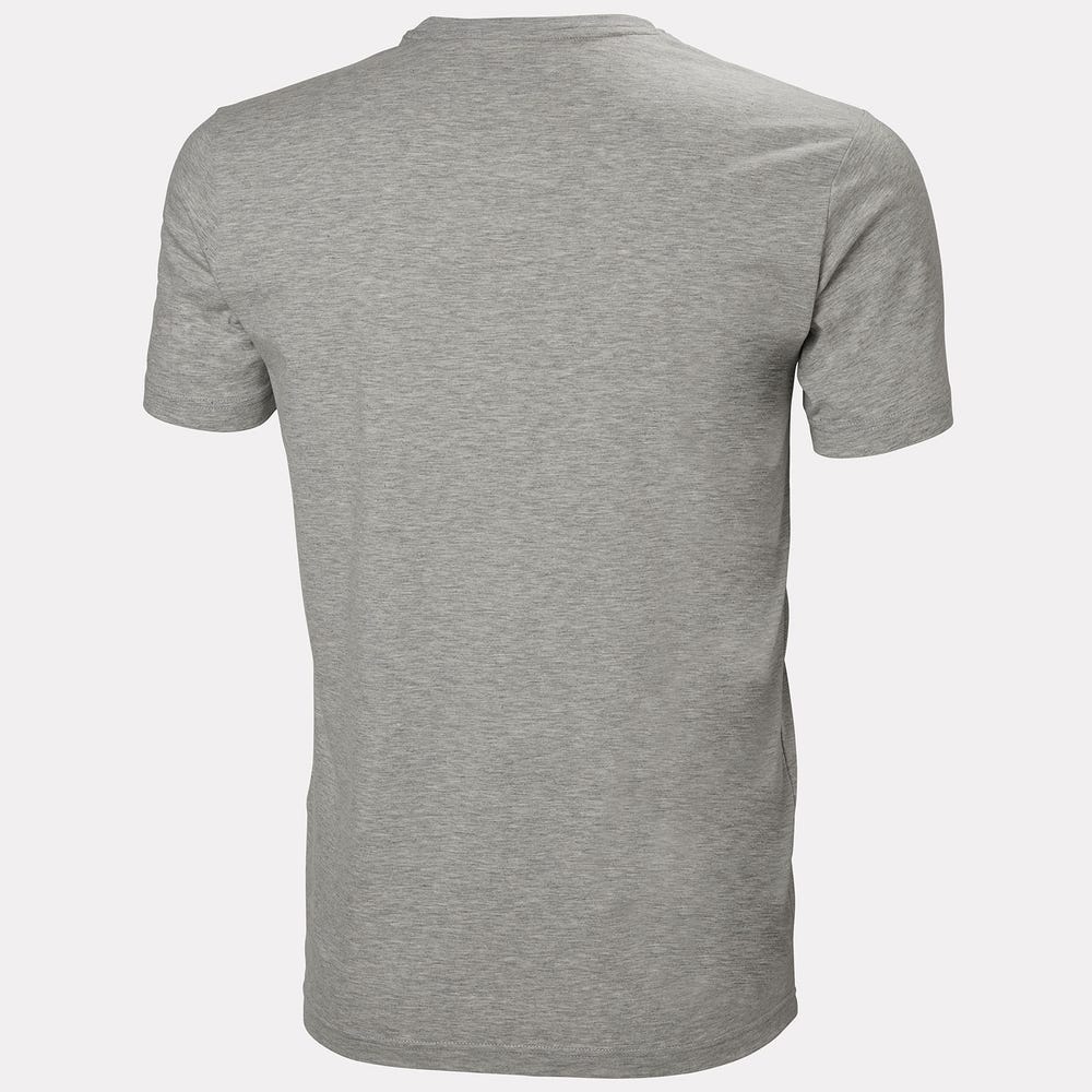 Cotton Stretch Work T-Shirt - Gray