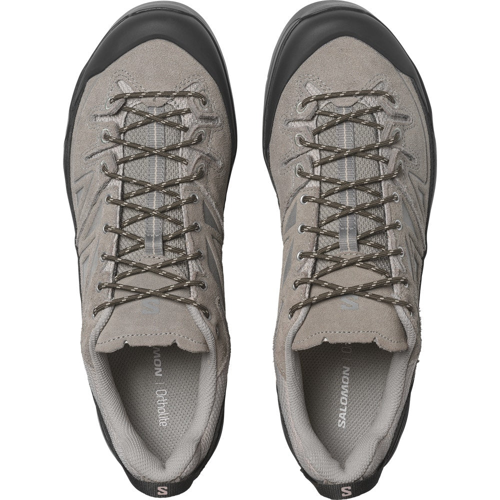 Suede And Canvas Outdoor Sneakers - Blue