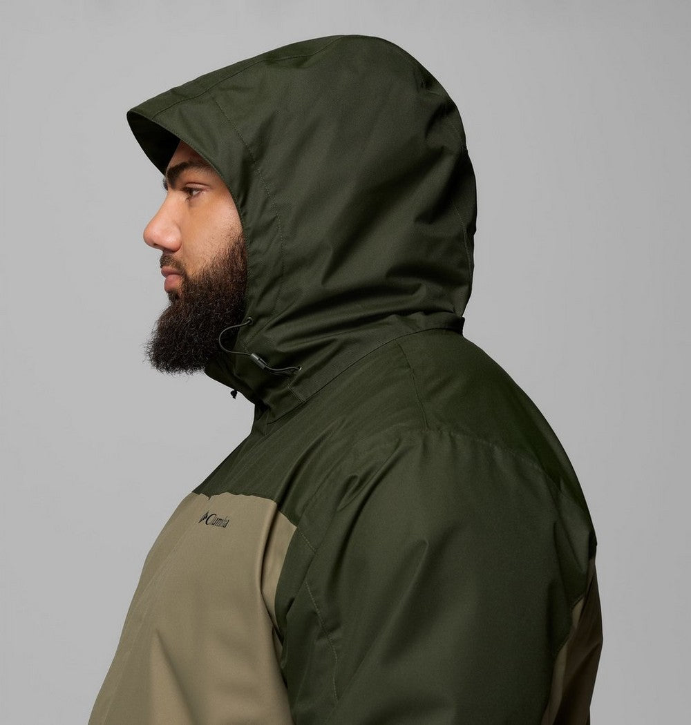 Men's Big 3-In-1 Waterproof Jacket - Green