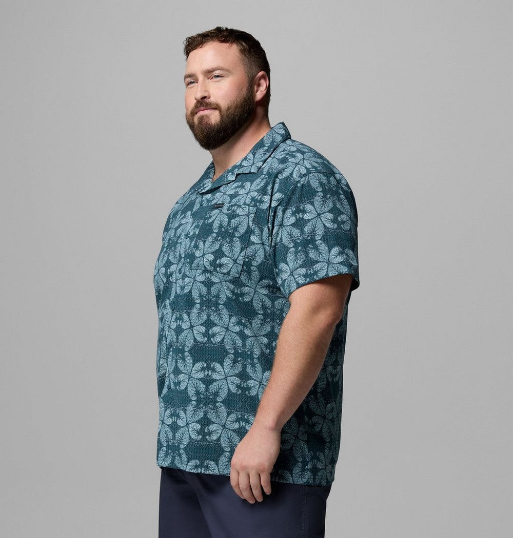 Men's Big Short-Sleeve Printed Camp Shirt