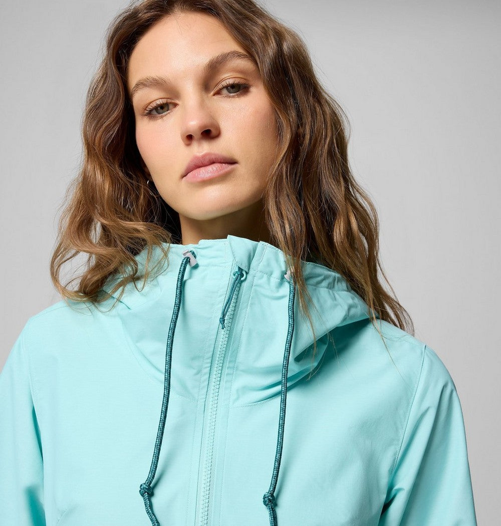 Women's Lightweight Hooded Rain Jacket - Fuchsia