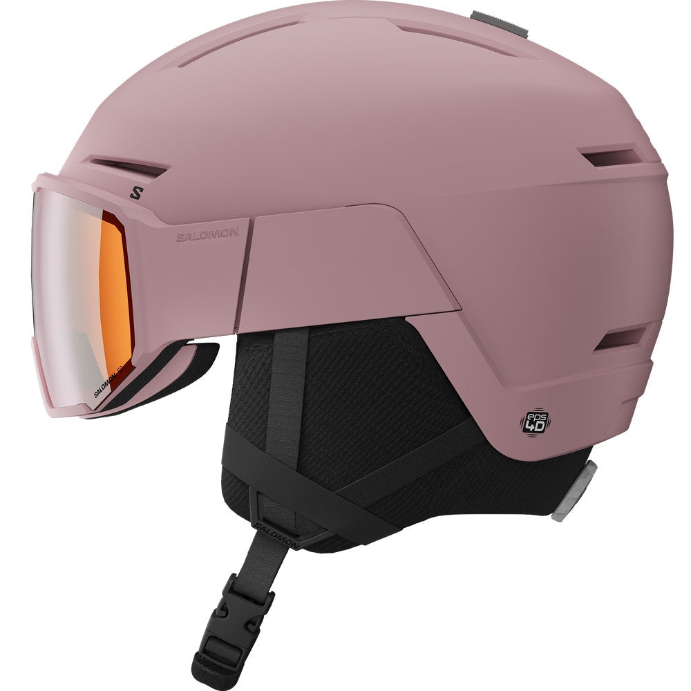 Adjustable Ski Helmet With Visor - Black