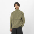 Unisex Half-Zip Softshell Midlayer - Stone Gray