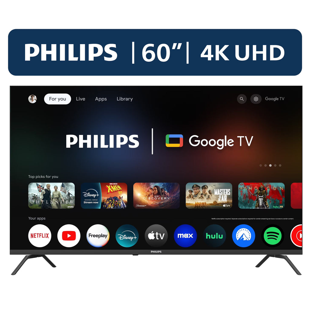 Philips 60 Class 4K Ultra HD Google Smart LED TV - 60PUL7555/F7