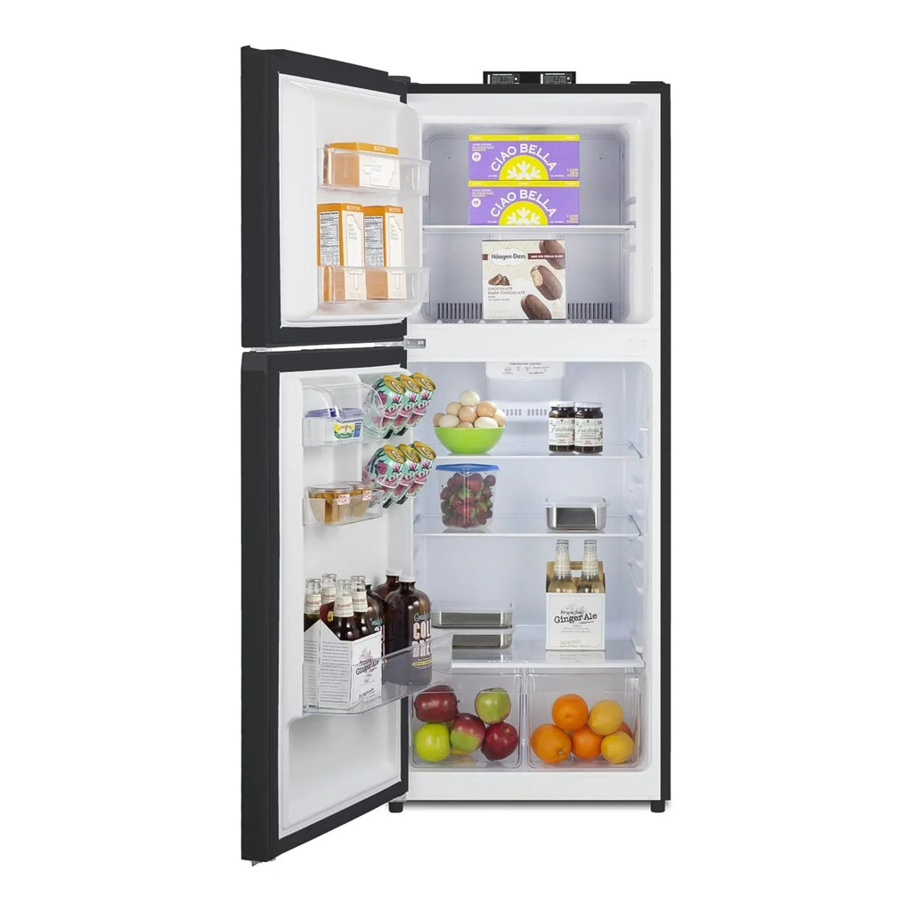 Summit 24 in Wide LHD Break Room Refrigerator-Freezer, Black - BKRF1087BLHD