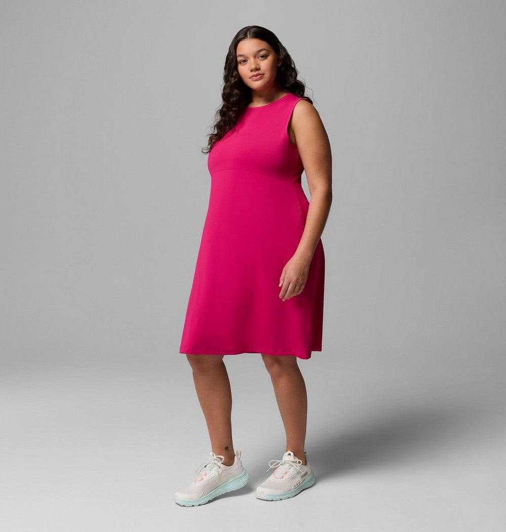 Women's Plus UPF 50 Tank Dress - Blue Print