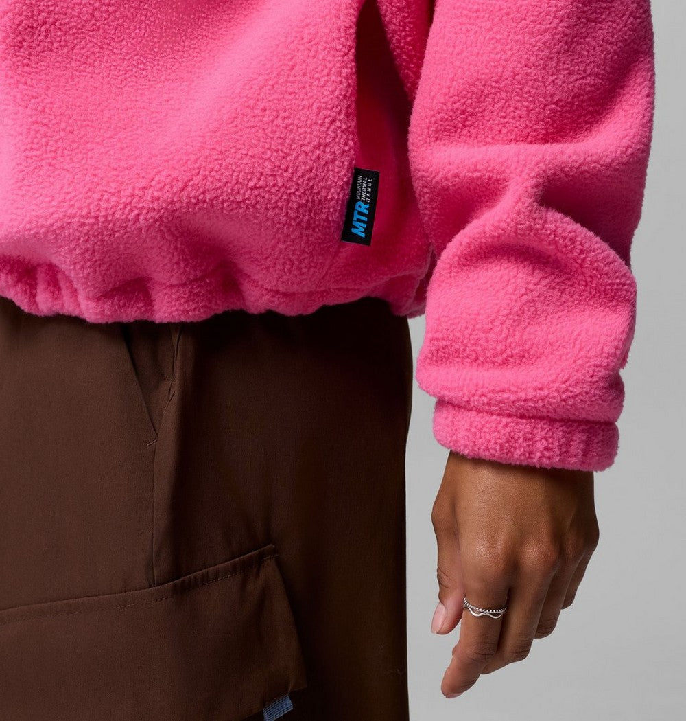 Women's Fleece Half-Zip Pullover - Blue Grey