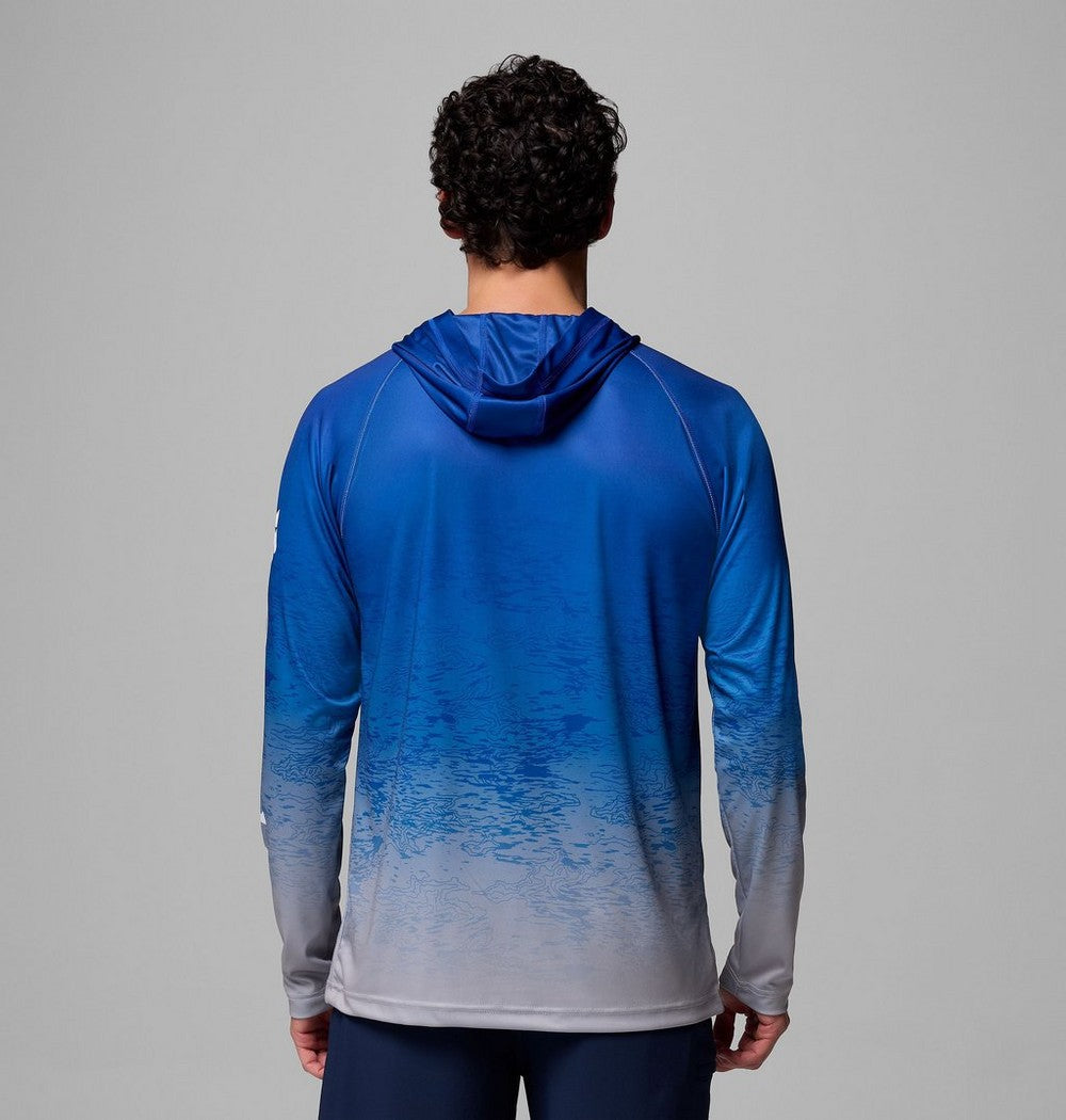 Men's UPF 50 Team Logo Sun Hoodie - Blue