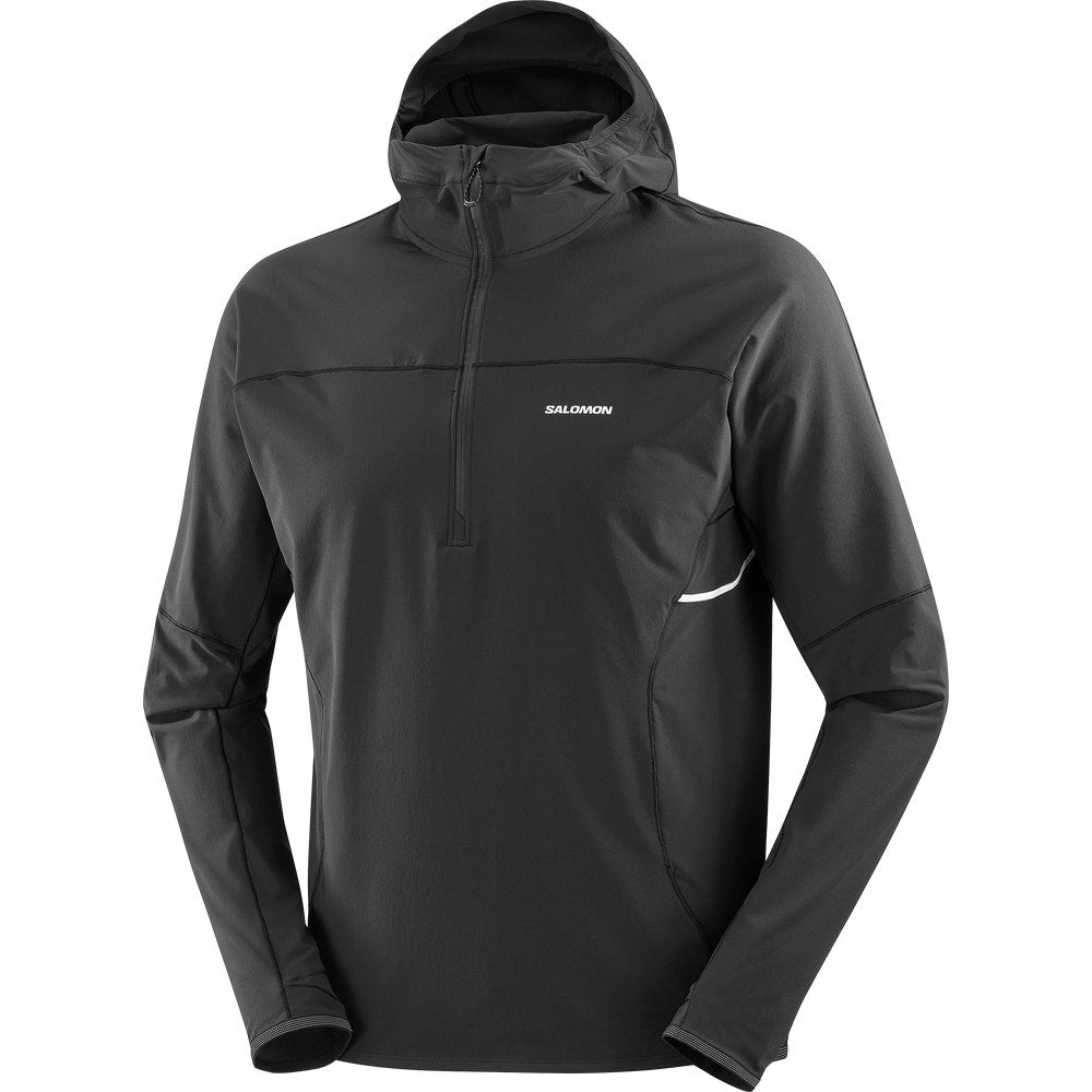 Men's Half-Zip Running Hoodie - Tan