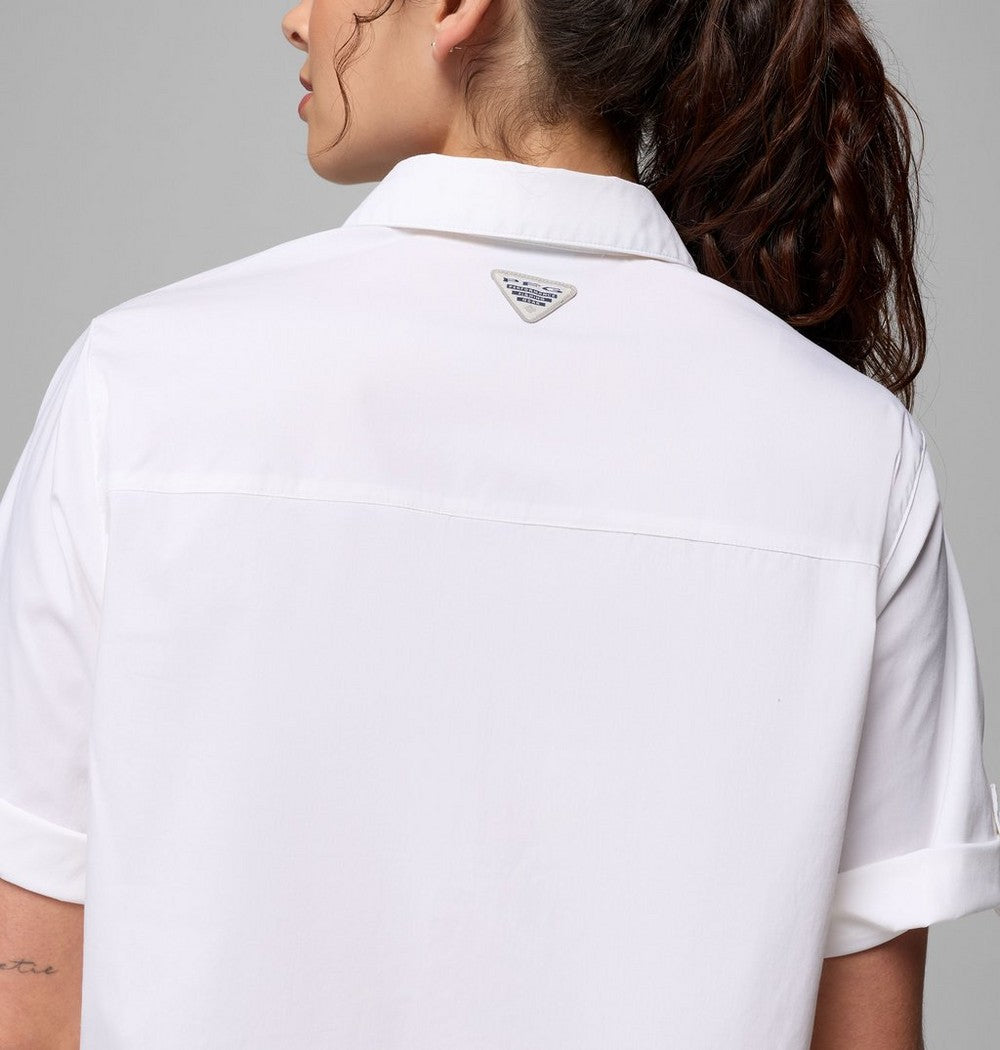 Women's Short Sleeve Fishing Shirt - Navy