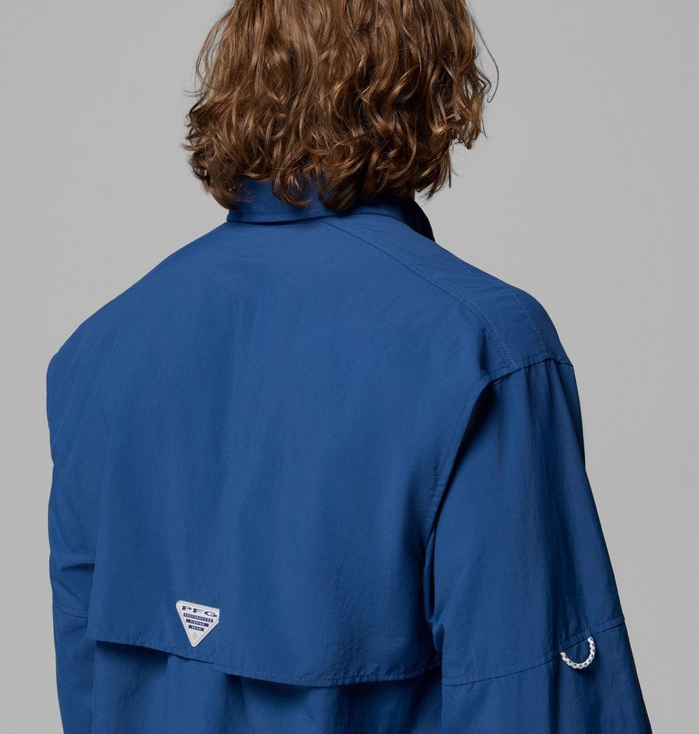 Men's Vented Long-Sleeve Fishing Shirt - Blue