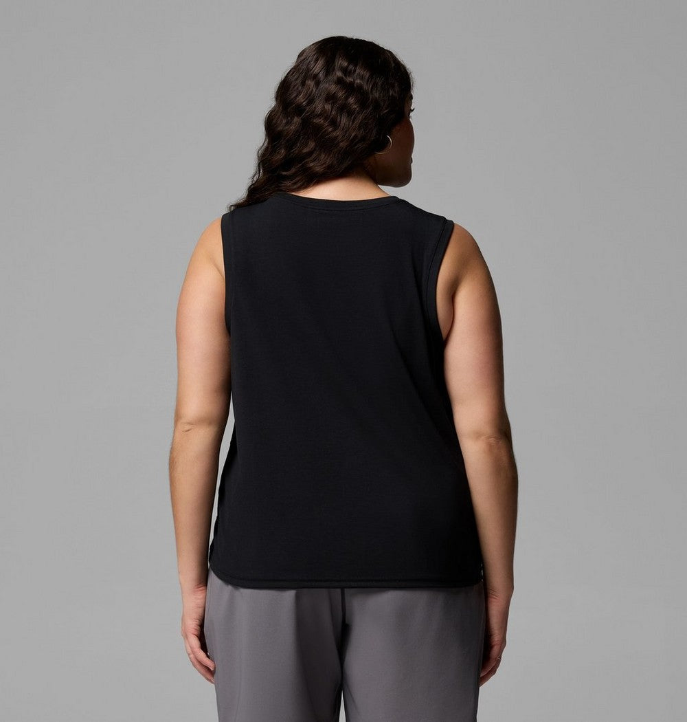 Women's Plus UPF 50 Stretch Tank - Grey