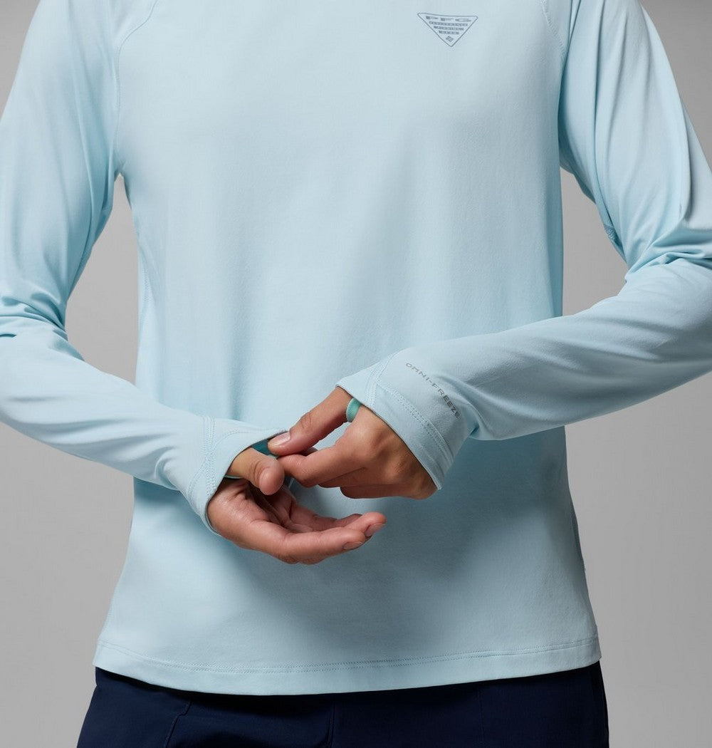 Women's UPF 50 Long Sleeve Sun Shirt - White