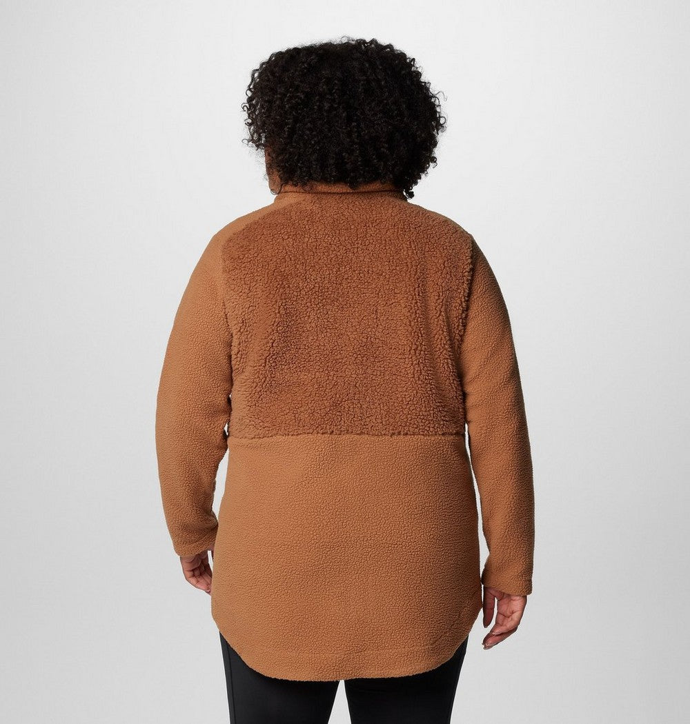 Women's Plus Sherpa Full-Zip Fleece - Grey