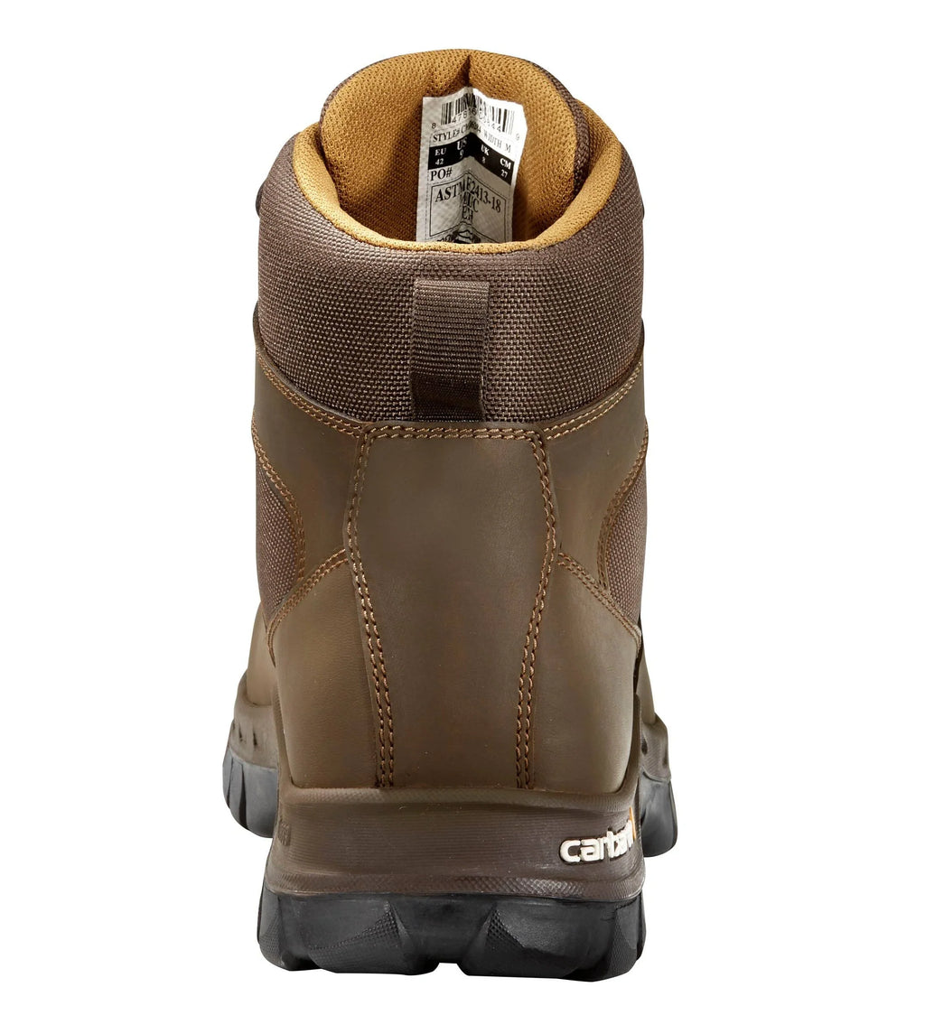 6-Inch Steel Toe Work Boots - Brown
