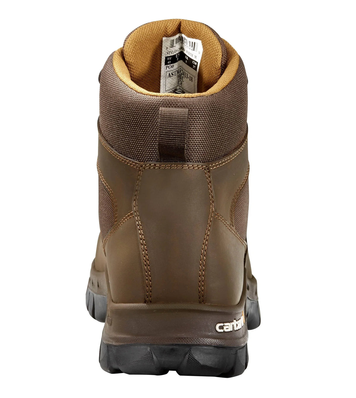 6-Inch Steel Toe Work Boots - Brown