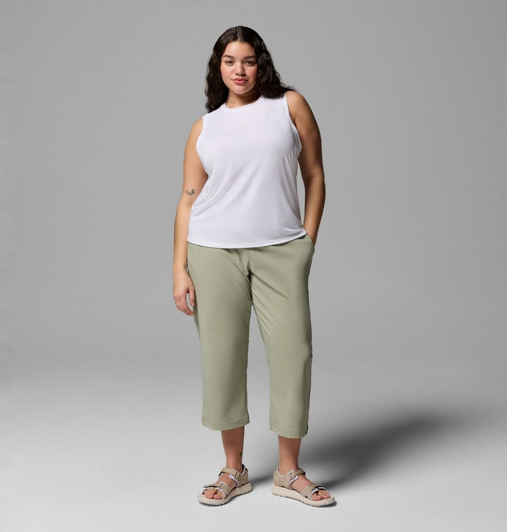 Women's Plus UPF 50 Stretch Tank - Grey