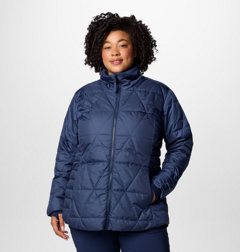 Women's Plus 3-In-1 Hooded Winter Jacket - Green