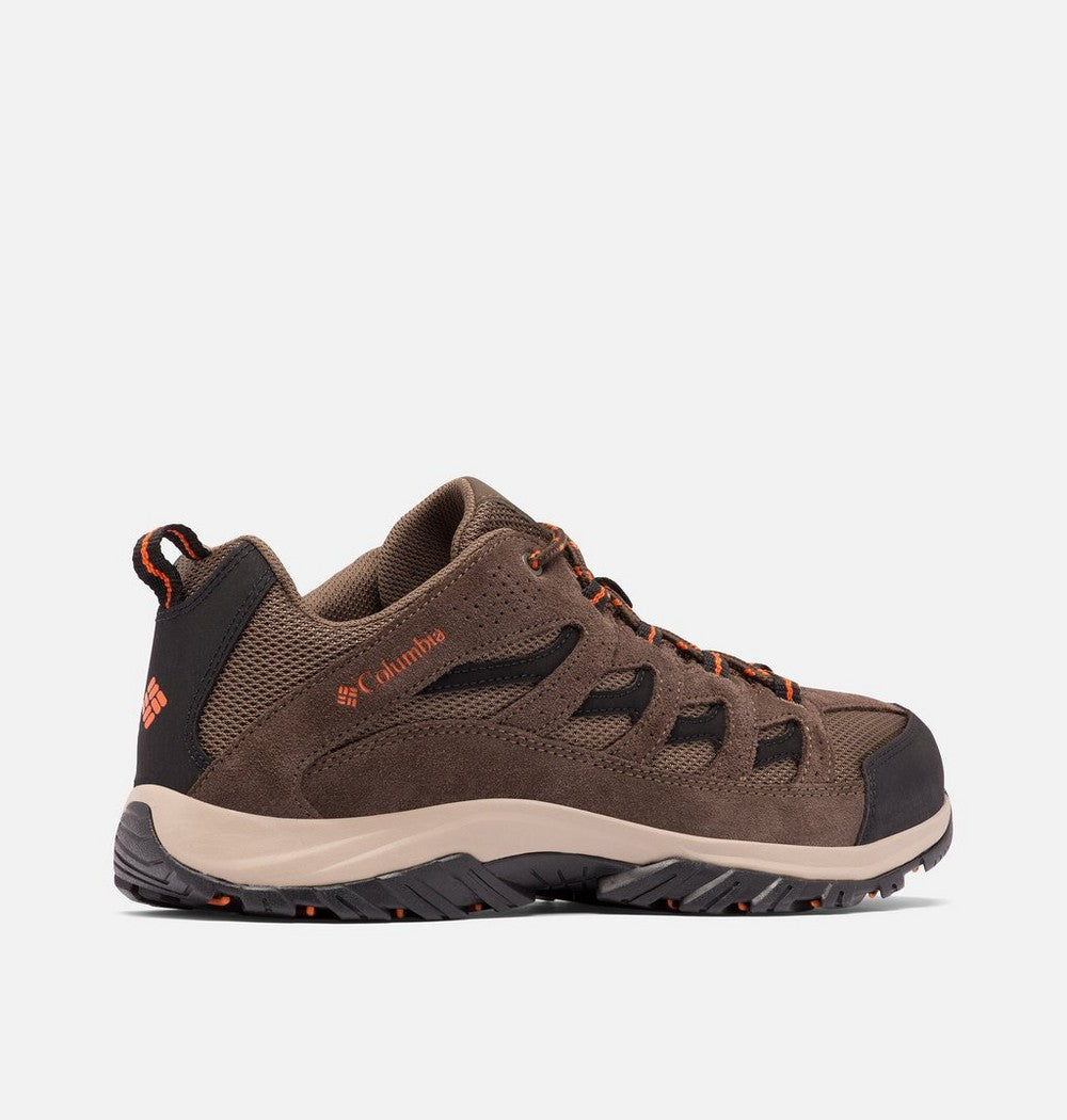 Men's Leather And Mesh Hiking Shoes - Gray