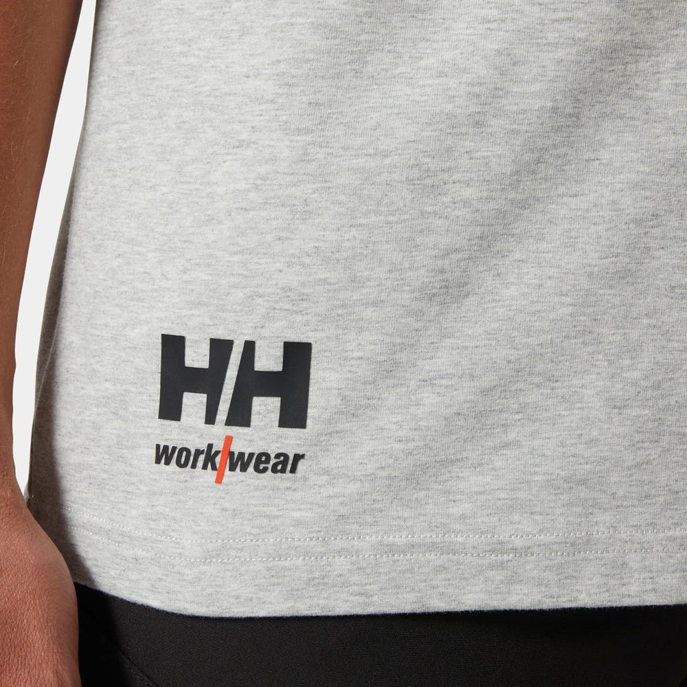 Cotton Stretch Work T-Shirt - Gray