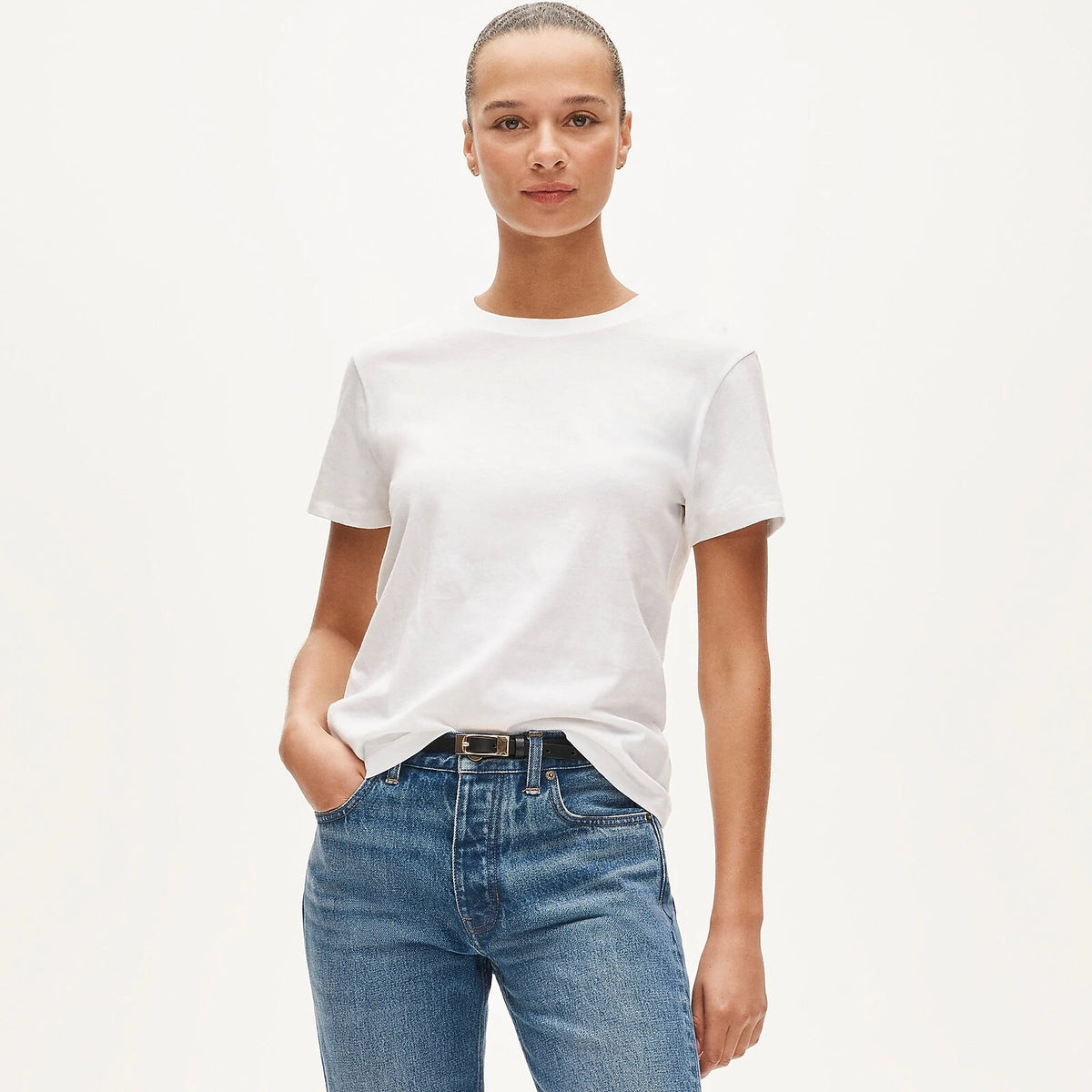 Women's Cotton Crewneck T-Shirt - Lavender
