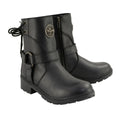 Women's Harness Motorcycle Boots - Black