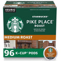 Starbucks Pike Place Roast Medium Coffee K-Cups, 96-Count, 100% Arabica, Keurig Compatible